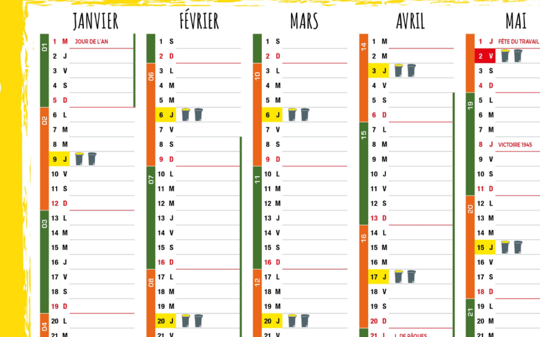 Nouvelle organisation de la collecte des déchets à partir du 1er janvier 2025