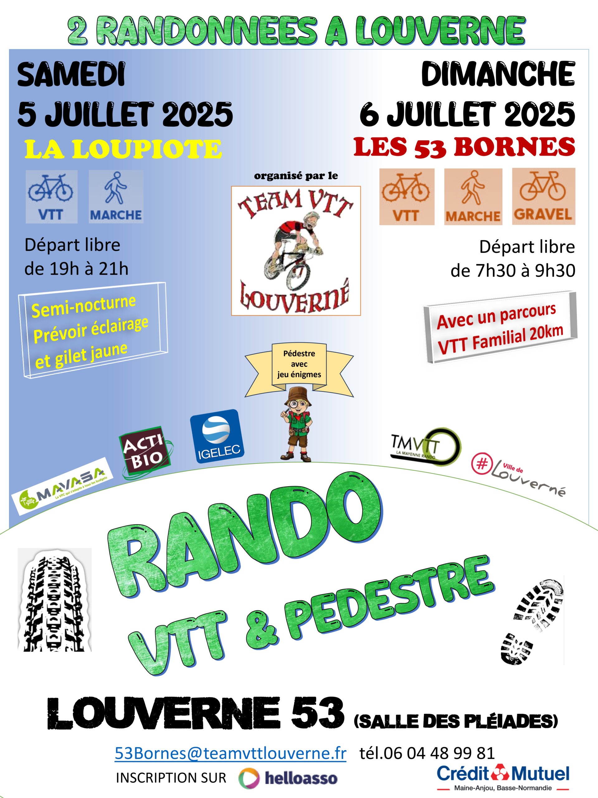 RANDO PEDESTRE ET VTT