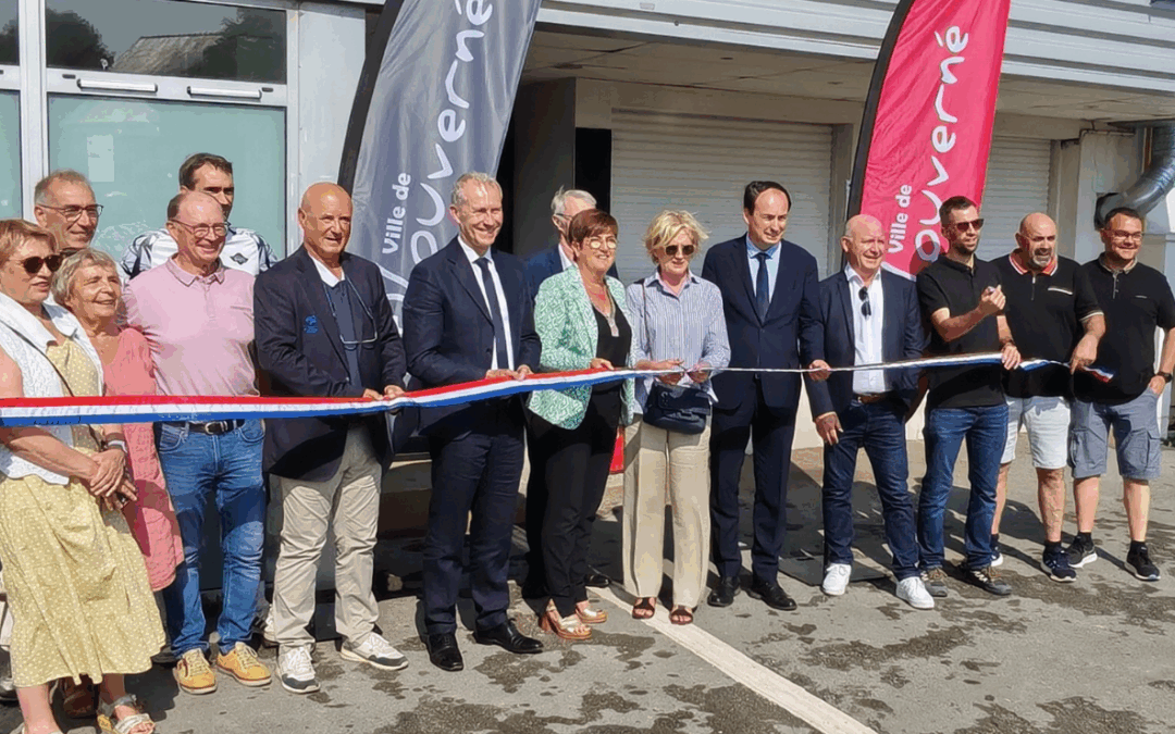 Inauguration des nouveaux vestiaires de football à Louverné