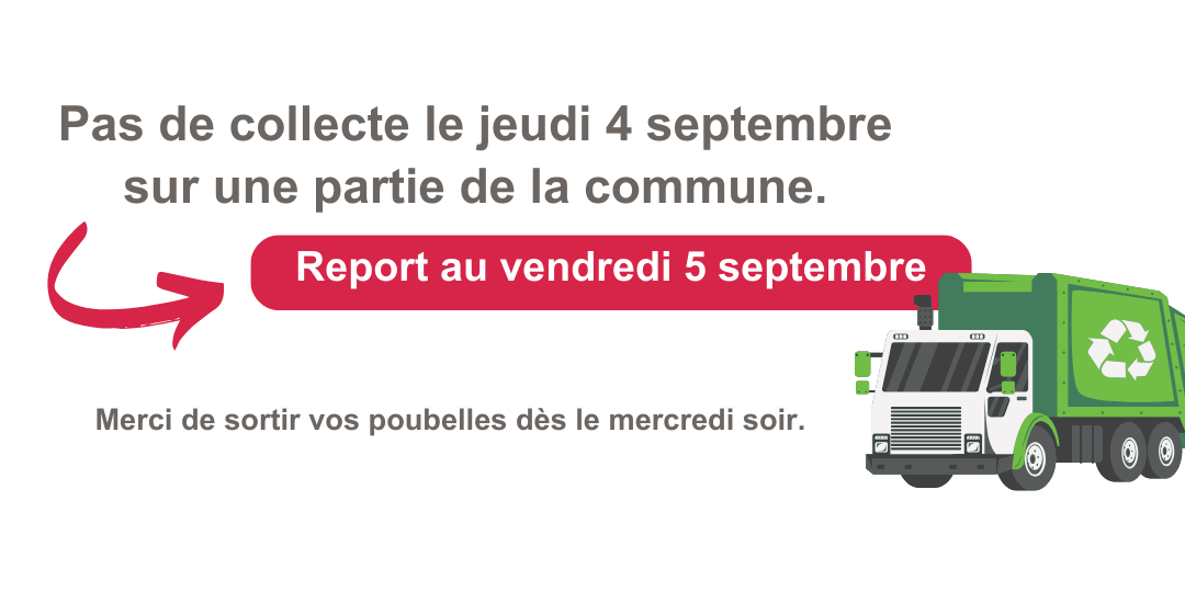 Report de la collecte des ordures ménagères