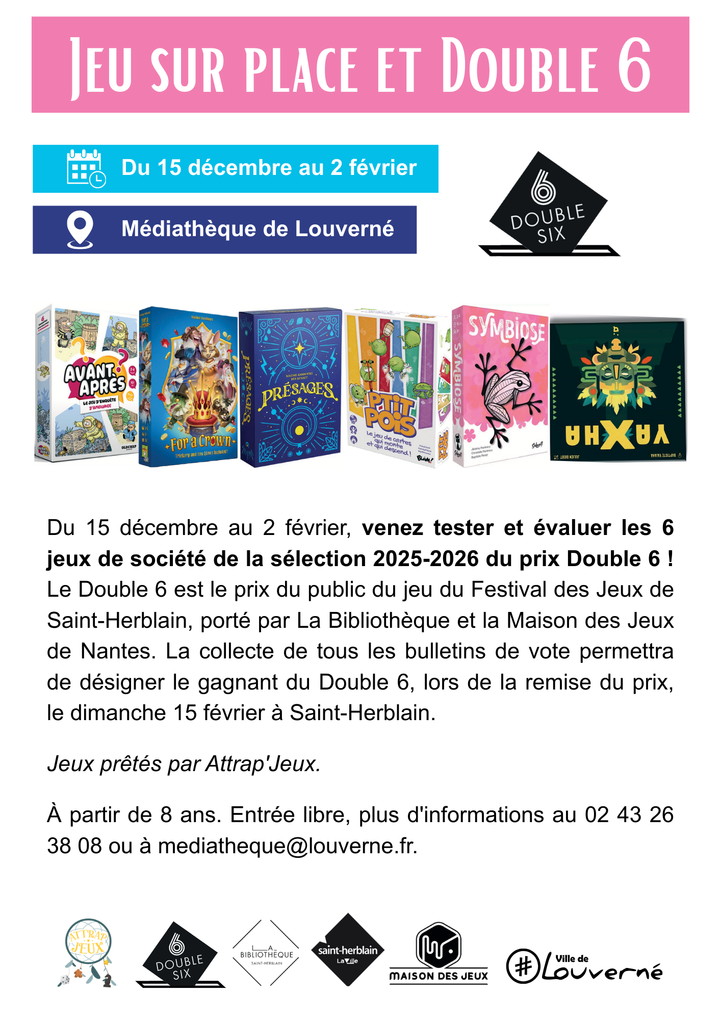 Jeu sur place et Double 6