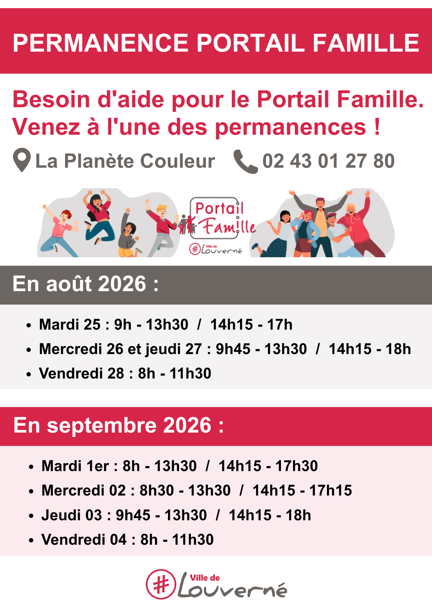 PERMANENCE PORTAIL FAMILLE